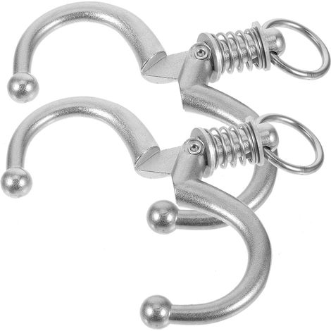 Anneau De Nez De Vache Anneau En Métal Pour Bétail Acier Inoxydable Moyen 2 Pièces Accessoires De Traction Pour Gestion Agricole Solide (1/5)