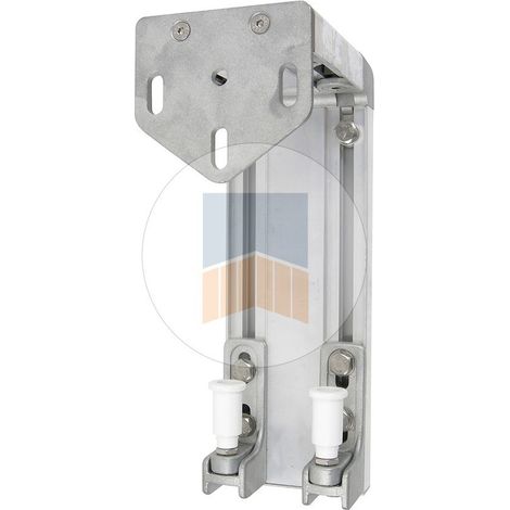 Portac – Support de guidage en aluminium pour portail coulissant – Hauteur 300 mm – 2 olives de guidage en composite pour limiter les bruits