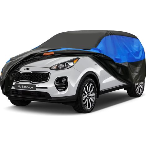 Bâche Voiture Exterieur Respirante, Compatible avec Kia Sportage(1994-2021) Housse de Protection Voiture Extérieur, Toutes Saisons Peuvent Tout Gérer Contre Pluie Soleil Poussière.,Taille pour Kia Spo (1/5)