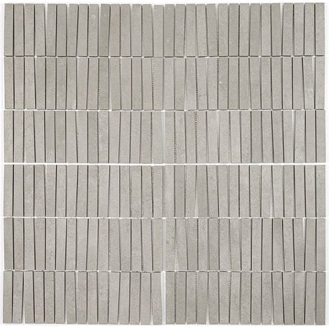 Carrelage Imitation Ciment Turin Cendre Mosaïque MESH 30x30 cm (1/5)