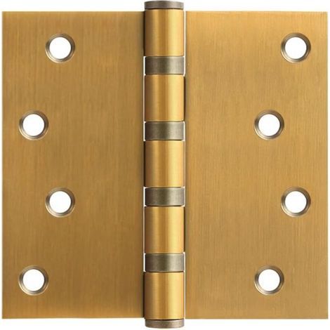 Türscharnier aus Edelstahl – 4 x 3 x 3 cm – Ideal für die meisten Holz- und Metalltüren – 1 Stück, goldfarben (1/5)