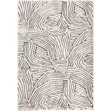 VIVARAISE - Tapis Vivaraise Paulin - Polyester recyclé 90% - Neige - 200 x 290 cm