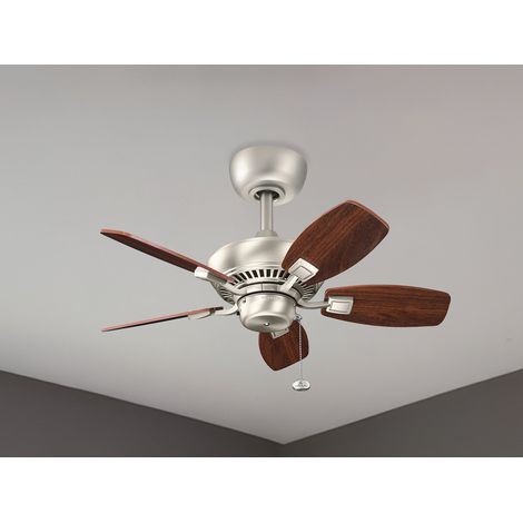 Kleiner Deckenventilator CANFIELD Ø 76cm mit 2-farbigen Holzflügeln (1/5)