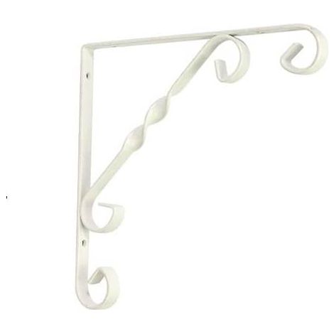 Escuadra para estanteria metalica decorativa tipo 4 100x100 mm Blanco (1/3)