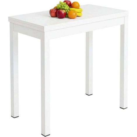 Mesa Cocina Extensible Bleca Libro Blanco Mate 80x76x40-80 cm (1/5)