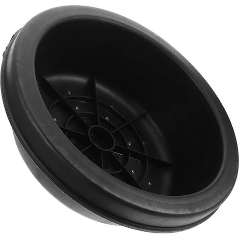 Plaque D'égout Circulaire de Remplacement pour Cour et Jardin Noir  Plastique, Pose Simple, Usage Résidentiel et Parcs, Plantage de Pelouse, Design Esthétique (1/5)