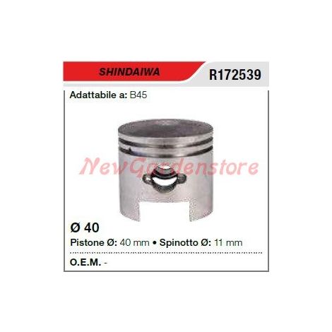 Segmentos de bulón de pistón compatibles desbrozadora SHINDAIWA B45 172539