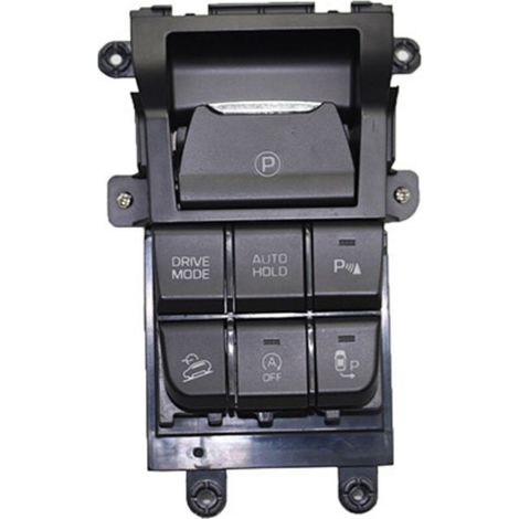93300D3000 ist ein Multifunktions-Parkschalter für die Mittelkonsole des Hyundai Tucson (Baujahre 2015–2019). (1/4)