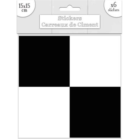 Ensemble de 6 stickers carreaux de ciment