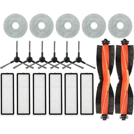 Pièces détachées pour aspirateur robot Xiaomi : filtre, brosse latérale principale, lingettes de nettoyage