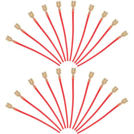 20 Pièces Câble de Connexion pour Klaxon Moto, Borne Cuivre 7 Mm (1/5)