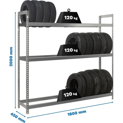 Simonrack Reifenregal Big Metal Shark per stoccaggio pneumatici 180 cm