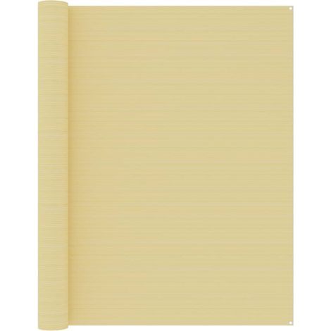 Tapis de tente Terrasse Salon Cuisine - Tapis de jardin 250x400 cm Beige BV377759 - BonneVie (1/4)