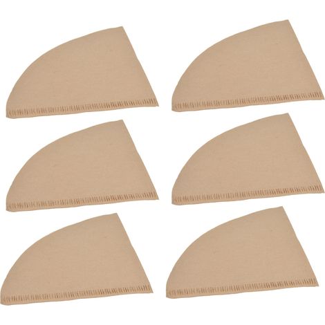 100 filtres à café jetables en papier filtre à café, en pâte de bois naturelle, pour 2 à 4 tasses (1/5)