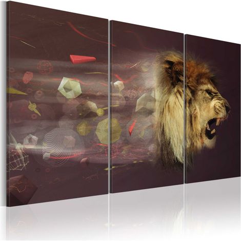 Tableau Imprimé "Lion Abstraction" 40 x 60 cm (1/2)