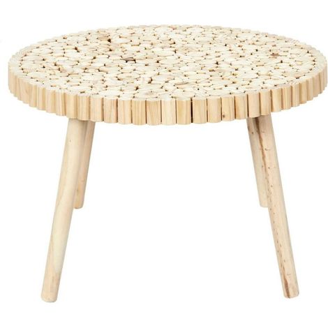 Table basse rondin (1/3)