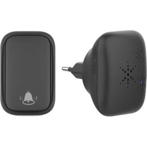 Sonnette sans fil extérieure, sonnette électronique étanche IP44 de 150 mètres, 38 changements de musique, réglage du volume à 3 niveaux, adaptée à la maison et à l'hôtel (1/5)