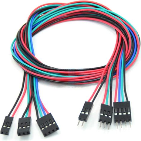 Câble de démarrage mâle-femelle 10 pièces 70 cm 2 broches 3 broches 4 broches pour Imprimante 3D, Reprap, Module, etc. (1/5)
