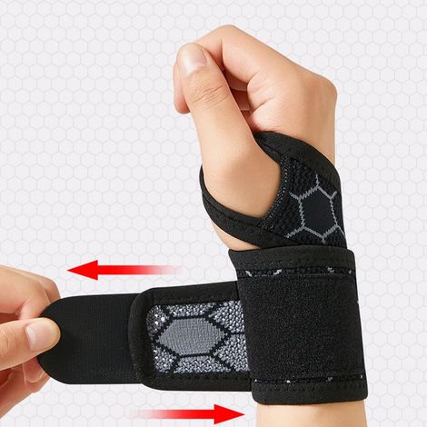 Support de poignet pour le sport - Respirant et confortable Noir (1/5)