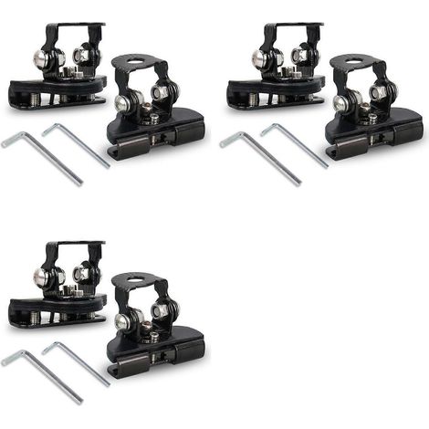 Supports de fixation universels pour barres lumineuses LED, fixations réglables pour montants de capot, support de fixation pour projecteur de travail LED (lot de 6) (1/5)