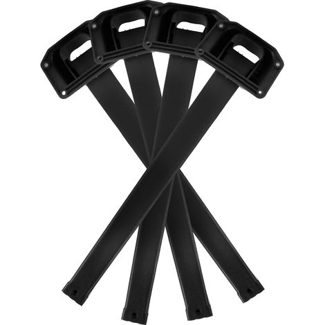Pieds de Table Pliables en Plastique Noir, Lot de 4, Installation Simple et Résistance Élevée, Adaptés pour Bureau et Utilisation Extérieure (1/5)