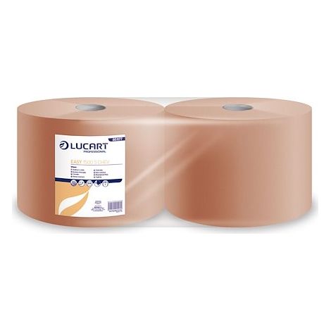 Bobine essuyage industriel chamois Lucart 1500 S - Lot de 2