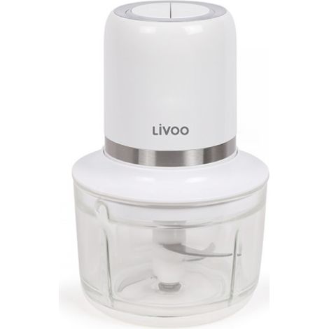Hachoir électrique sans fil Livoo, 200 W, 1,2 L, Blanc (1/5)