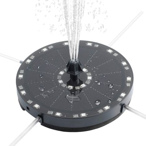 Fontaine solaire, KkvoGmle, Silicone, 7V, 3W, 16cm, polyvalent et pratique, pour un usage quotidien, matériaux de haute qualité (1/5)
