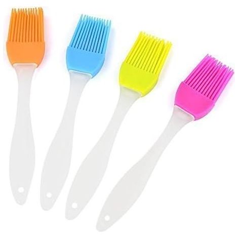 Silikon-Backpinsel – Hitzebeständig bis 230 °C – BPA-frei – Spülmaschinenfest – 4er-Set (1/5)
