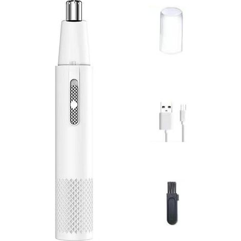 Tondeuse à poils de nez électrique pour hommes, rechargeable par USB, outil de coupe professionnel, tondeuse à poils de nez C (1/5)
