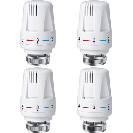 Testa termostatica per radiatore PCS, testa termostatica per radiatore TRV M30 x 1,5, valvola termostatica per radiatore, valvole per radiatori per sistemi domestici e di riscaldamento (1/4)