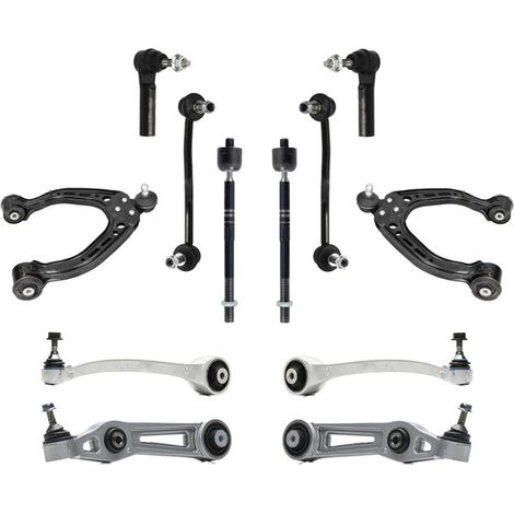 KIT BRACCIO OSCILLANTE 12 PEZZI COMPATIBILE CON TESLA MODEL S (5YJS) 60 / Kit Sospensione Completo OE/OEM / Bracci Oscillanti + Testine Sterzo / Sostituzione Diretta OEM