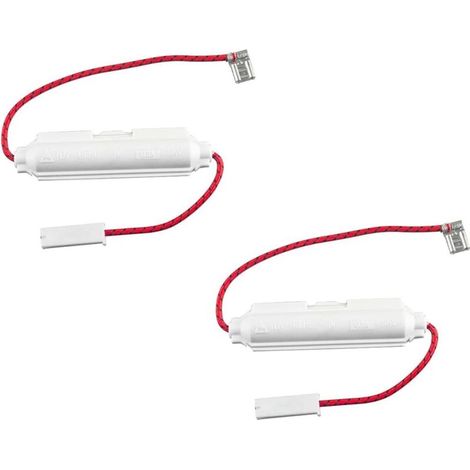 Paquete de 2 fusibles de alto voltaje de 5 kV y 0,8 A para hornos microondas. Portafusibles universal para reparación de microondas. Accesorios de repuesto para fusibles de horno microondas, color bla