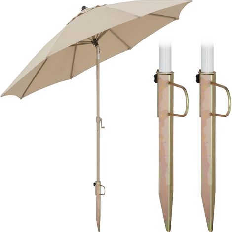 Parasol Ground Spikes, Set of 2, Fits 32 mm Poles (1/5)