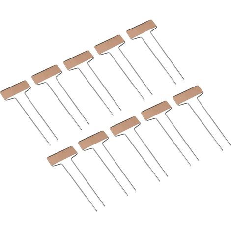 Ensemble de 10 panneaux en cuivre pour plantes, 6,5 x 15,5 cm (1/4)