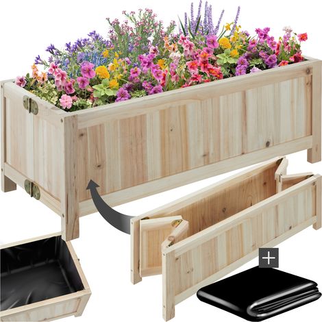 Jardinière surélevée pliable avec film d'étanchéité capacité 30L