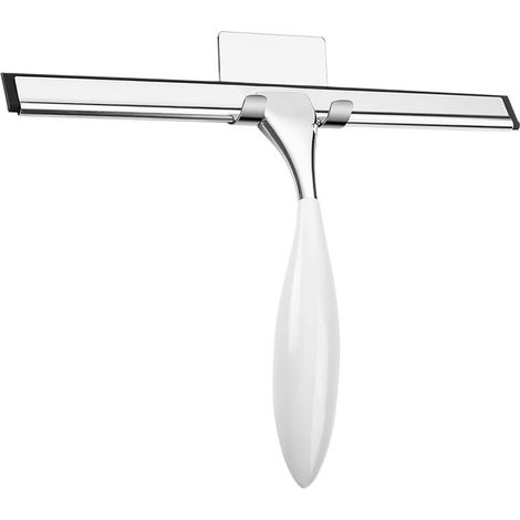 Raclette pour douche et vitre en acier inoxydable manche antidérapant lame longue pour miroir et carrelage (1/5)