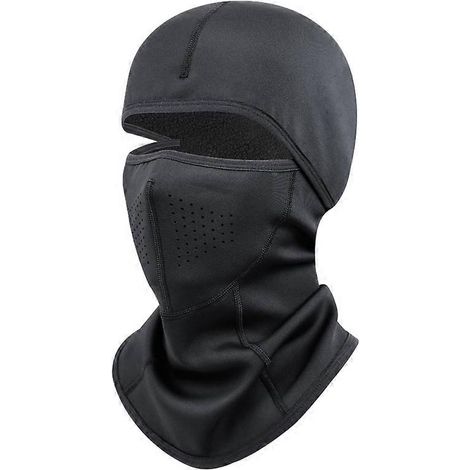 Masque cagoule hiver polaire anti-vent ski moto, tour de cou thermique visage, bandana réutilisable, protection cou et tête, coupe-vent doublure chaude. (1/4)