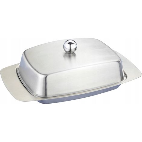 Maximex Portaburro elegante in acciaio inox 17,5 cm