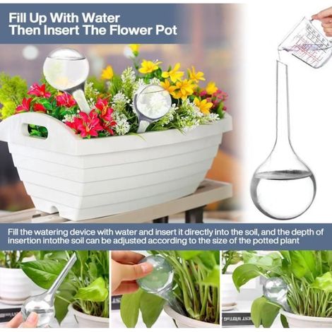 12 Pièces Boules d'Irrigation pour Plantes -Modèle - Arrosage automatique - PVC - Transparent (1/5)