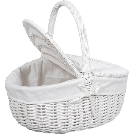 Cestino in Vimini con Manico Larghezza 45 cm (1/2)