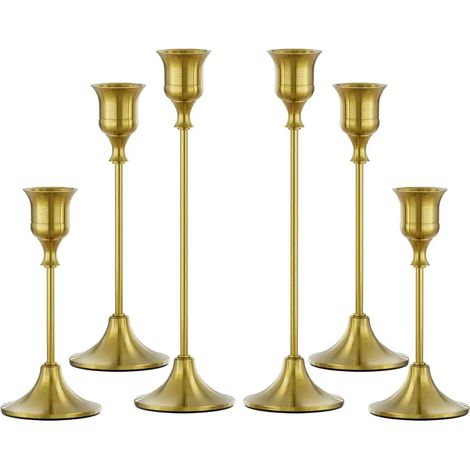 6PCS bougies en bronze européenne décoration du dîner de Noël (1/5)