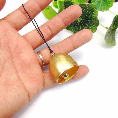 Lot de 4 clochettes suspendre,petites cloches décoratives pour Nol,carillon vent,cloche Fengshui pour chance, (1/5)