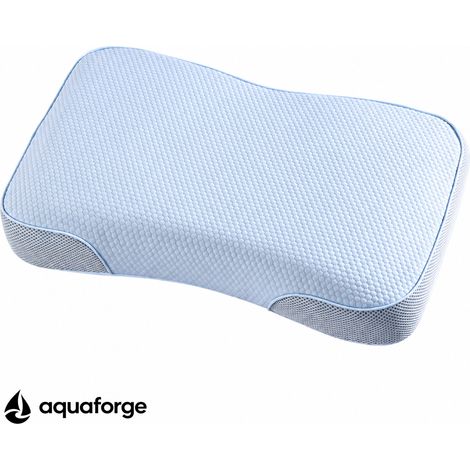 Almofada Cervical Ergonómica Espuma Viscoelástica Respirável Capa Removível 35 x 55 x 8 cm (1/5)