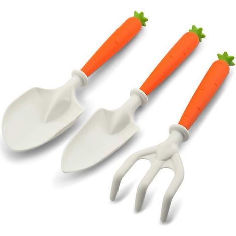 Ensemble de 3 outils pour enfants : carotte pour jardin plage sable et neige (1/5)