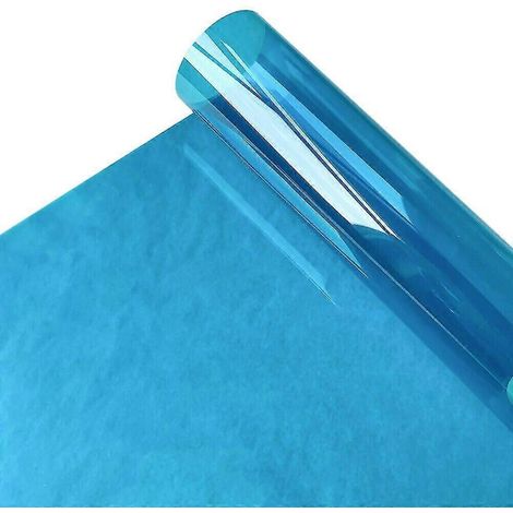 Film adhésif transparent pour vitres, multicolore, teinté solaire, effet vitrail, rouleau de vinyle décoratif, format A4, 20/40 x 120 cm, à poser soi-même