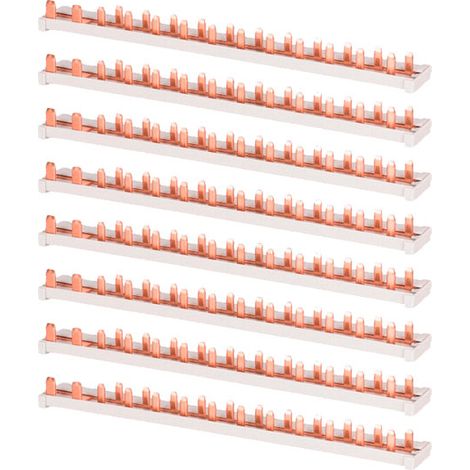 EATON Lot de 8 barrettes de pontage horizontale 1P+N 13 modules 16A pour installation électrique fiable et sécurisée
