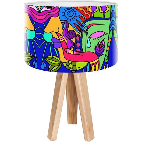 Lampe de chevet impresio foto-403 - Bois clair