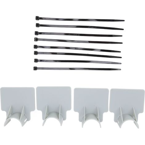Set mit 4 weichen Stützen für Schwimmbadschläuche, sparsame graue Ausführung (1/5)