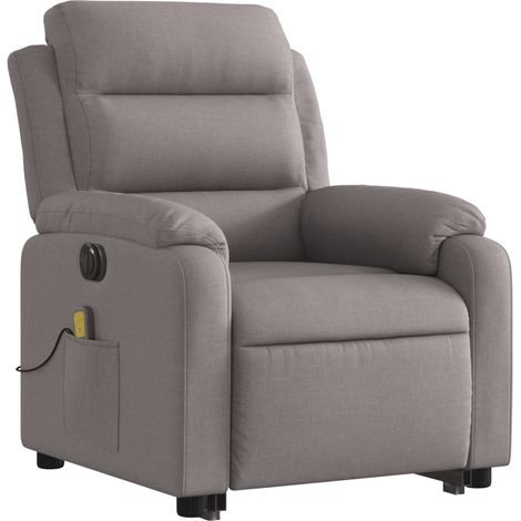 Sillón de relajación con función de masaje y sillón reclinable en tela topo DEC027868 (1/5)